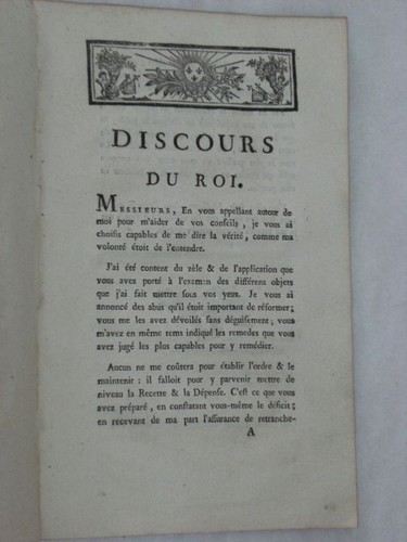 Livre ancien discours - livre,