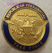 BG10779 - badge REPUBLICAN PRESIDENTIAL TASK FORCE 1981-1986 RONAL REAGAN