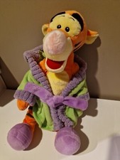 Doudou Peluche Tigrou Nicotoy Disney 26 Cm Pyjama Robe De Chambre Vert