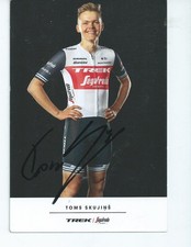 TDF CYCLISME autographe  de  SKUJINS    TOMS    team  TREK