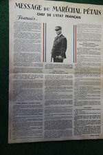  AFFICHE  ORIGINALE 1940