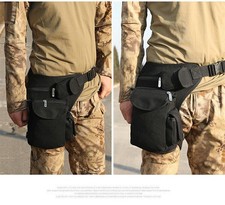 Sac de ceinture tactique pour hommes cuisse chute jambe Molle moto camping randonnée taille