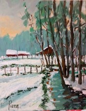 Tableau Paysage De Neige