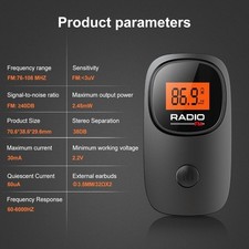 Mini radio FM de poche avec