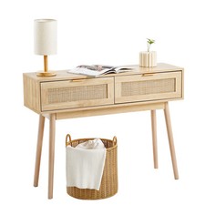 VEVOR Table console en rotin