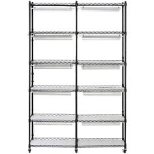 VEVOR Support Étagère Porte Plantes avec Lampes Culture 6 Niveaux 200 W 150 cm