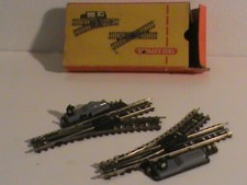 lot de 2 aiguillages HO TRIX EXPRESS/3 RAILS/1 AIG GAUCHE 1 AIG DROIT