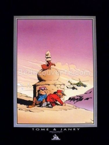 Affiche offset janry spirou - janry, et