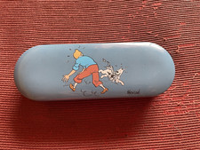 Tintin  - Plumier bleu métal - 2005  Trousse rare