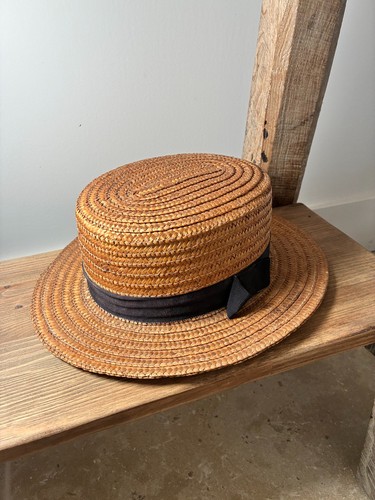 Canotier ancien paille - canotier, en