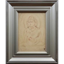 Tableau Kagaku Murakami Estampe sur bois "Cannon sacré" Bouddha Doux