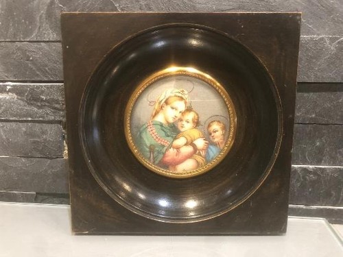 Tableau cadre miniature ancien