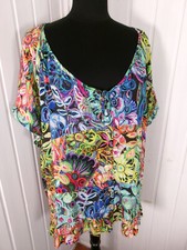 Chemisier tunique viscose coloré fluide 54 FRED SABATIER Design in France