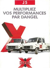 DANGEL PEUGEOT J5 4X4 - 1991 ? catalogue brochure dépliant prospectus