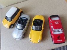 Set 4 Voiture Welly Mini Cooper BMW Z3 Roadster BMW Z8 Ford Sierra XR4i Pompi...
