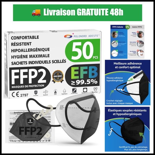 Masques ffp2 noirs - masques,