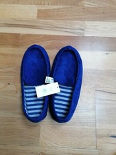 Marks and Spencers mocassin garçon simili daim pantoufles à enfiler taille 7 UK 