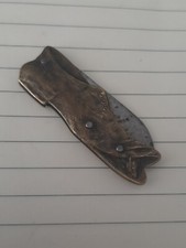 Petit couteau 1900 Laiton Chaussure Souris Cordonnier 