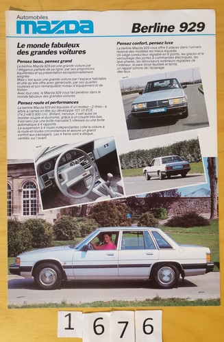 Mazda 929 berline prospectus - 929,