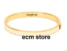 Bracelet Bangle 0.7 cm Blanc Sable jonc bijoux femme art moderne /EBTG