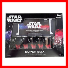 2023 Topps Star Wars Flagship Super Box Hobby 24 pack x 7 cartes + 1 Widevision