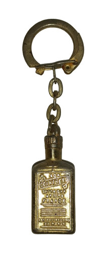 Porte clé cointreau métal - porte, or
