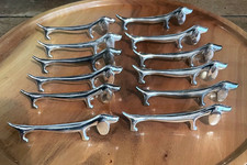 12 porte couteaux  en métal