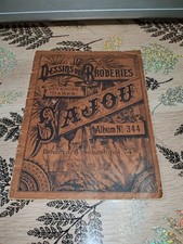 Ancien Livré dessins de broderies-album n° 344 ouvrages de dames Début 20 Ème 