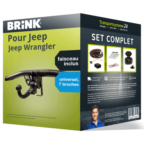 Attelage amovible brink - attelage, pour