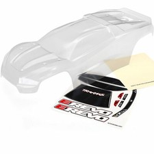 Traxxas TRX8611 Carrosserie E-Revo 2.0 Non Peinte Avec Décalque E-Revo VXL 2.0