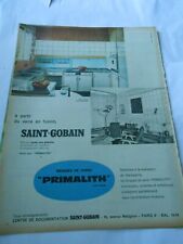 Publicité advertising 1960  Saint Gobain Briques de verre Primalith