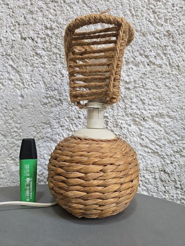 Lampe mathias rotin - mathias, corde