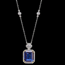 Saphir bleu royal, pendentif