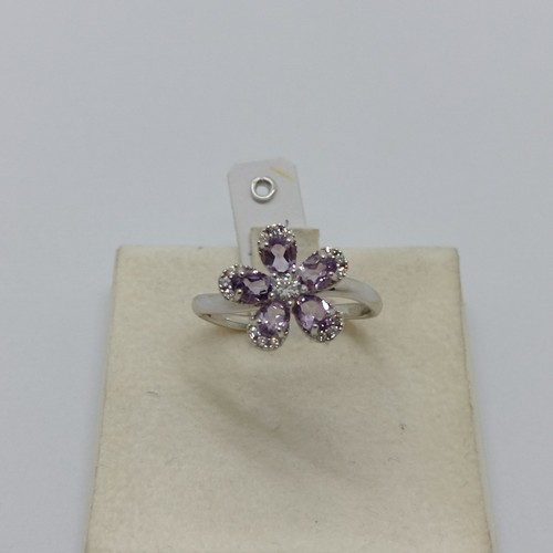 Bague femme avec zircons - bague,