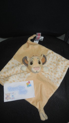Doudou plat simba roi lion - doudou,