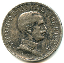 Italie 1 lire argent Victor