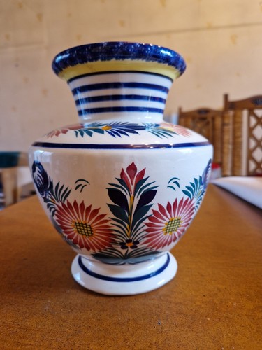 Vase fleuri henriot - ", 22cm