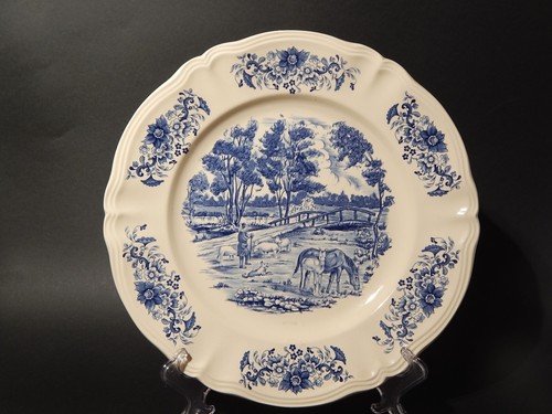 Vintage plateau ronde - plateau,