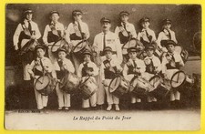cpa PARIS FANFARE MUSIQUE ENFANTS TAMBOUR Le Rappel du POINT du JOUR Band Drum