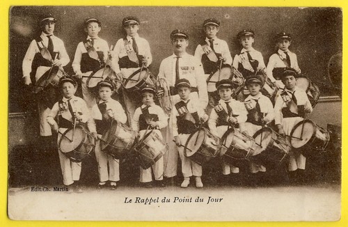 Cpa paris fanfare - cpa, musique