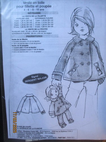 Patron enfant fille veste - enfant,