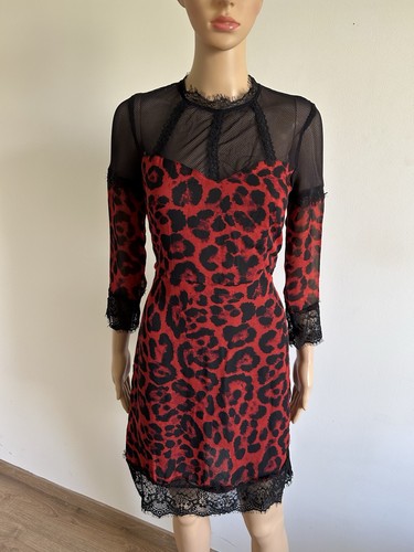 Robe imprimée rouge - , noire