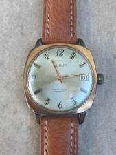 Ancienne Montre ROBUR Mécanique Incabloc ébauche SUISSE Plaqué or