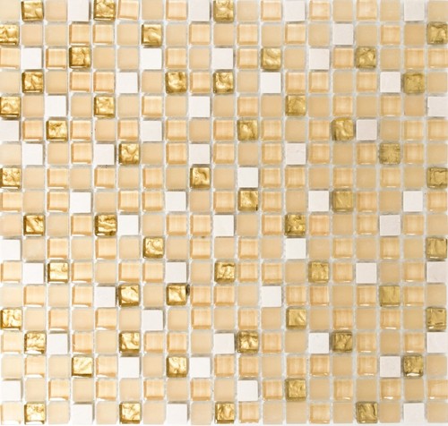 Mosaïque translucide cristal