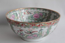 Bol à punch porcelaine Canton