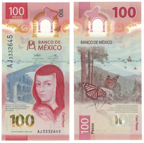 100 pesos mexico bill - mexico, billete