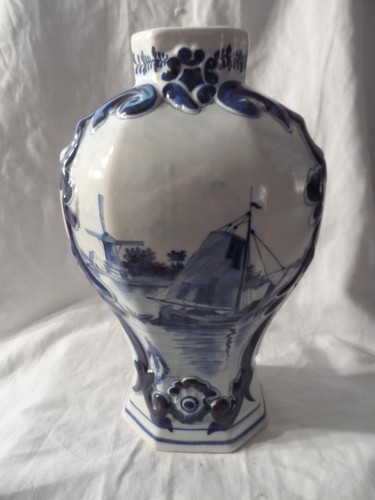 Vase faience delft decor - faience,