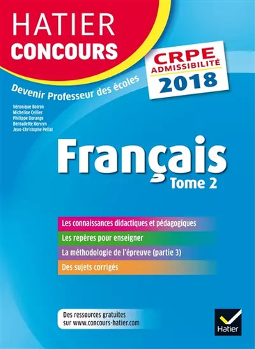 Hatier concours crpe - crpe, 2018