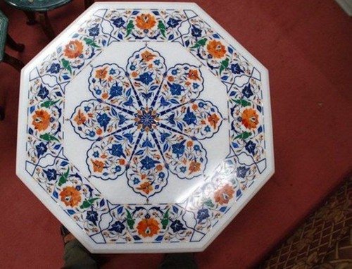 White dining coffee marble - 30",