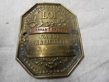 plaque de garde champetre  la